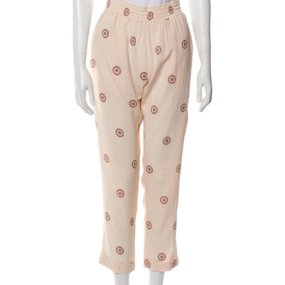 BEACH RIOT‎ Pants Peach  Lounge Wear Cropped High Waisted Size Medium